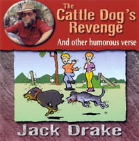 Bush Poetry CD cover The Cattle Dog's Revenge and other humerous verse
