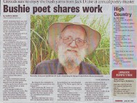 Bushie poet shares work article thumbnail
